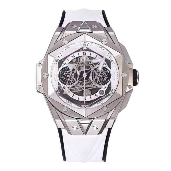Big Bang Sang Bleu II Tattoo Second Generation Watch 45MM White