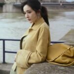 Soft Nappa Sheep Leather Flamenco Purse Lucky Bag Yellow