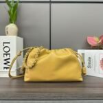 Soft Nappa Sheep Leather Flamenco Purse Lucky Bag Yellow - Image 6