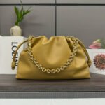 Soft Nappa Sheep Leather Flamenco Purse Lucky Bag Yellow - Image 5