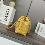 Soft Nappa Sheep Leather Flamenco Purse Lucky Bag Yellow - Image 3