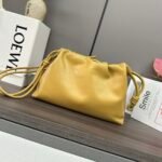 Soft Nappa Sheep Leather Flamenco Purse Lucky Bag Yellow - Image 2