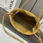 Soft Nappa Sheep Leather Flamenco Purse Lucky Bag Yellow - Image 10