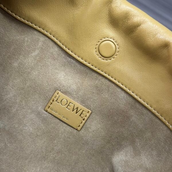 Soft Nappa Sheep Leather Flamenco Purse Lucky Bag Yellow - Image 11